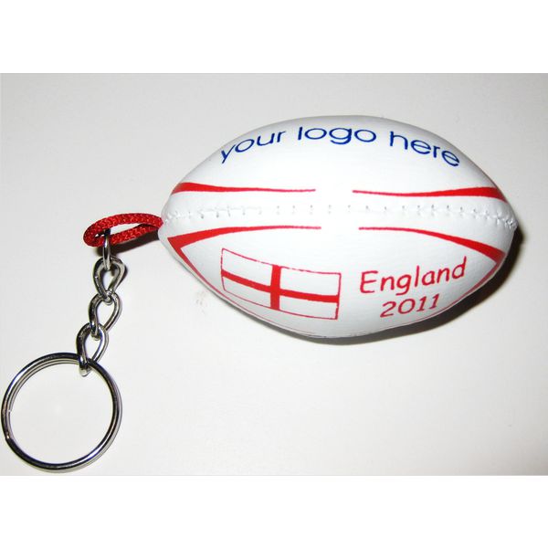 Printed Rugby Key Ring