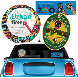 Promotional Car window stickers | Peak Level Merchandise Ltd
